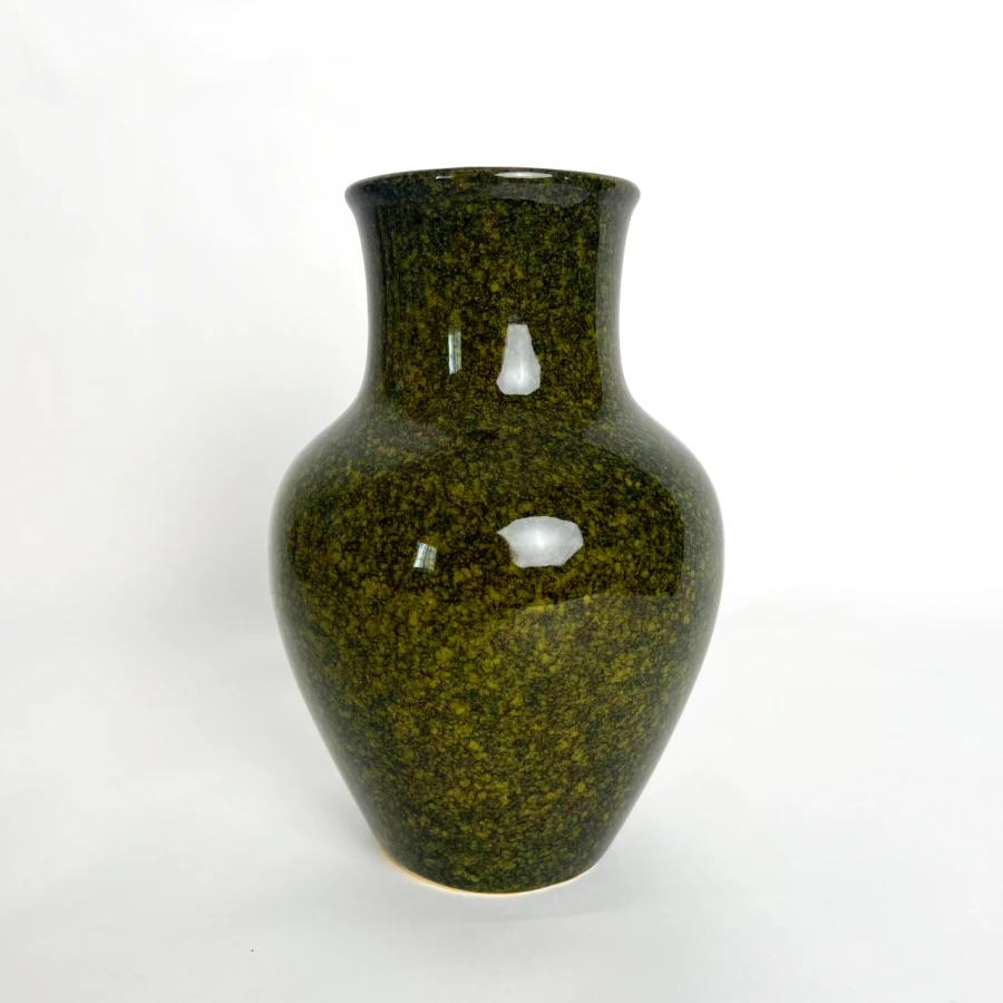 Ваза Olive Reflection, 28 см, керамічна, оливкова