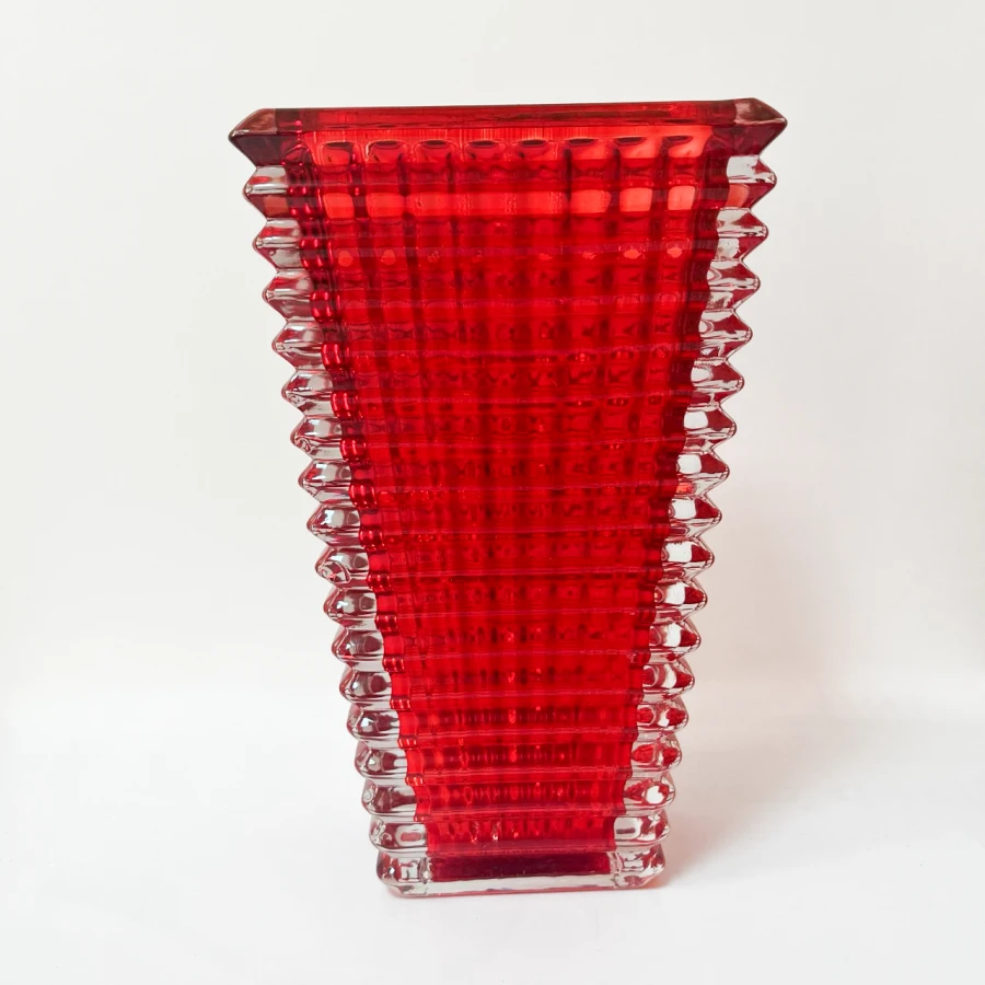 Ваза Ruby Shape, 22,5 см, скляна, червона