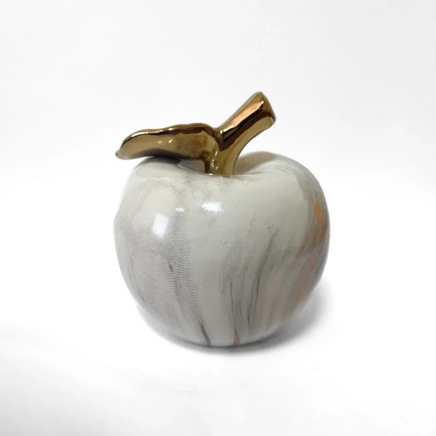 Декоративна фігурка Golden Marble Apple, 11.5x11.5x13 см