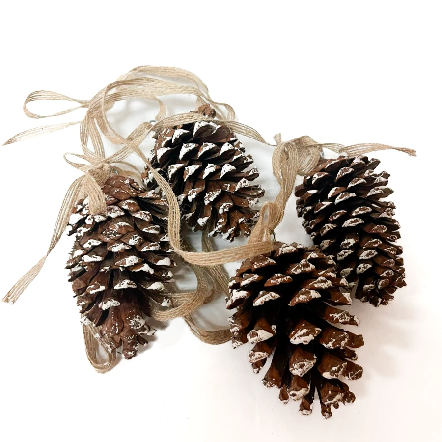 Декоративне оздоблення Pine Whisper, коричневе, натуральні шишки
