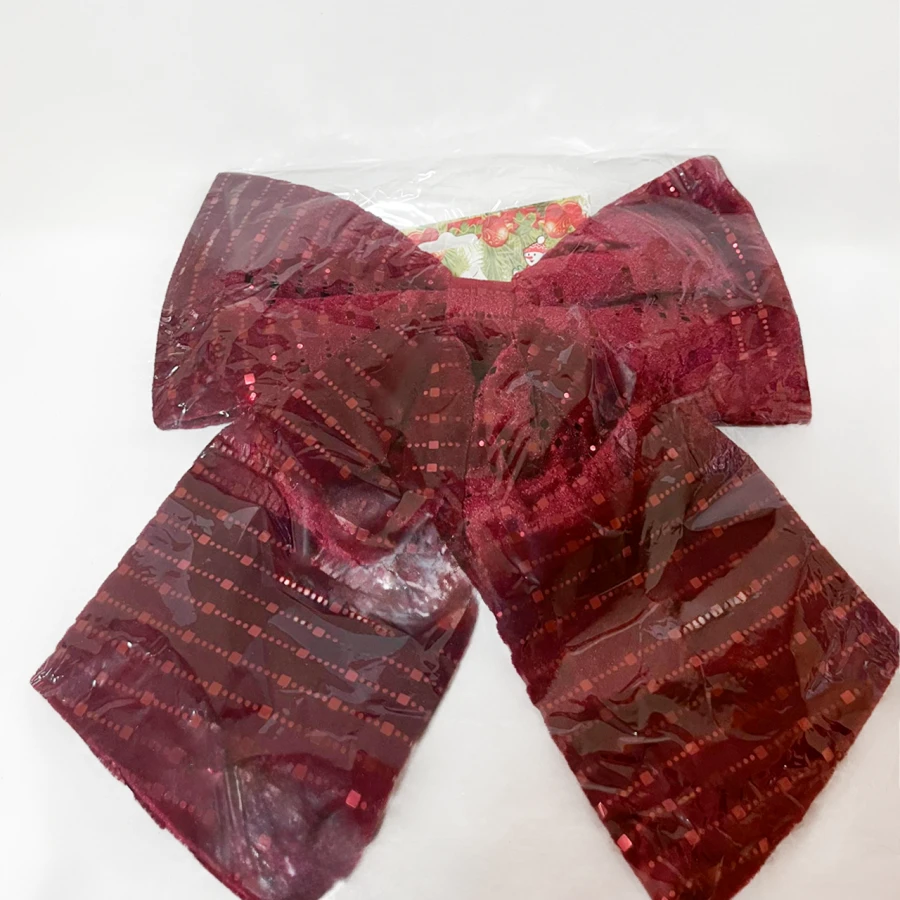 Декоративний бант Velvet Charm, 30x35 см, бордовий, вельвет