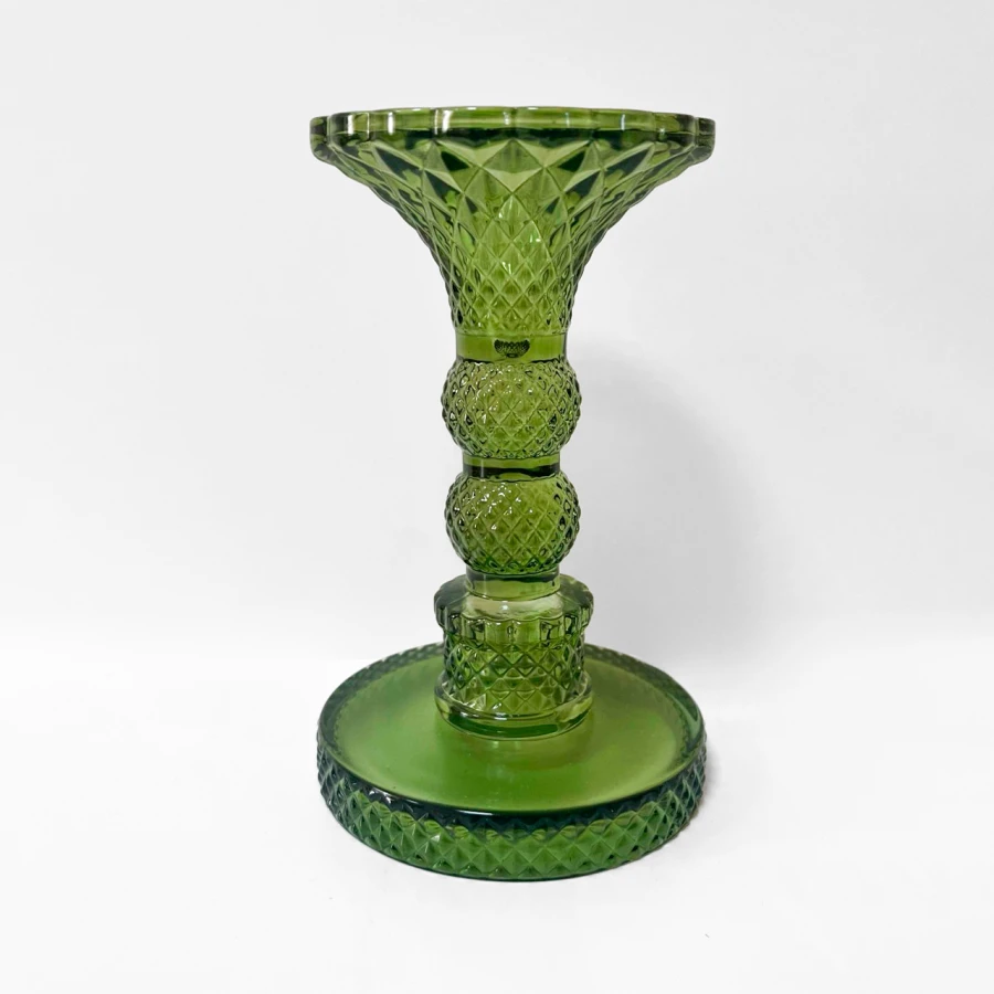 Підсвічник Green Sparkle, 14 см, скло, зелений