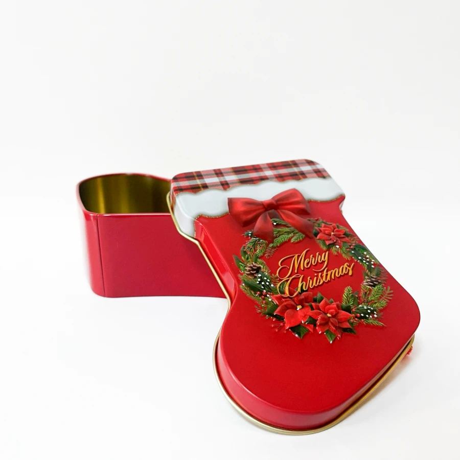 Подарункова металева коробка Holiday Sock