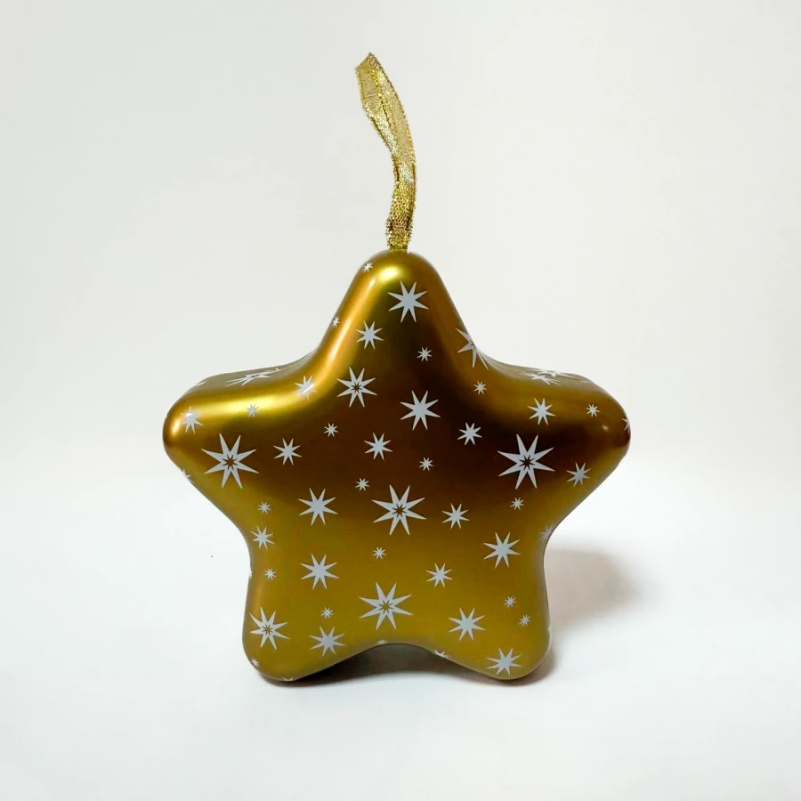 Подарункова металева коробка Star Light, золотиста