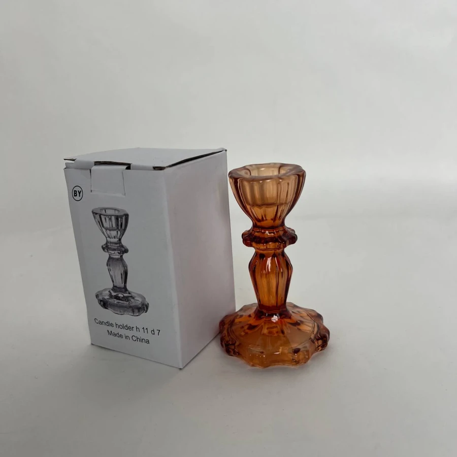 Підсвічник Copper Glow, 10 см, скло, мідний