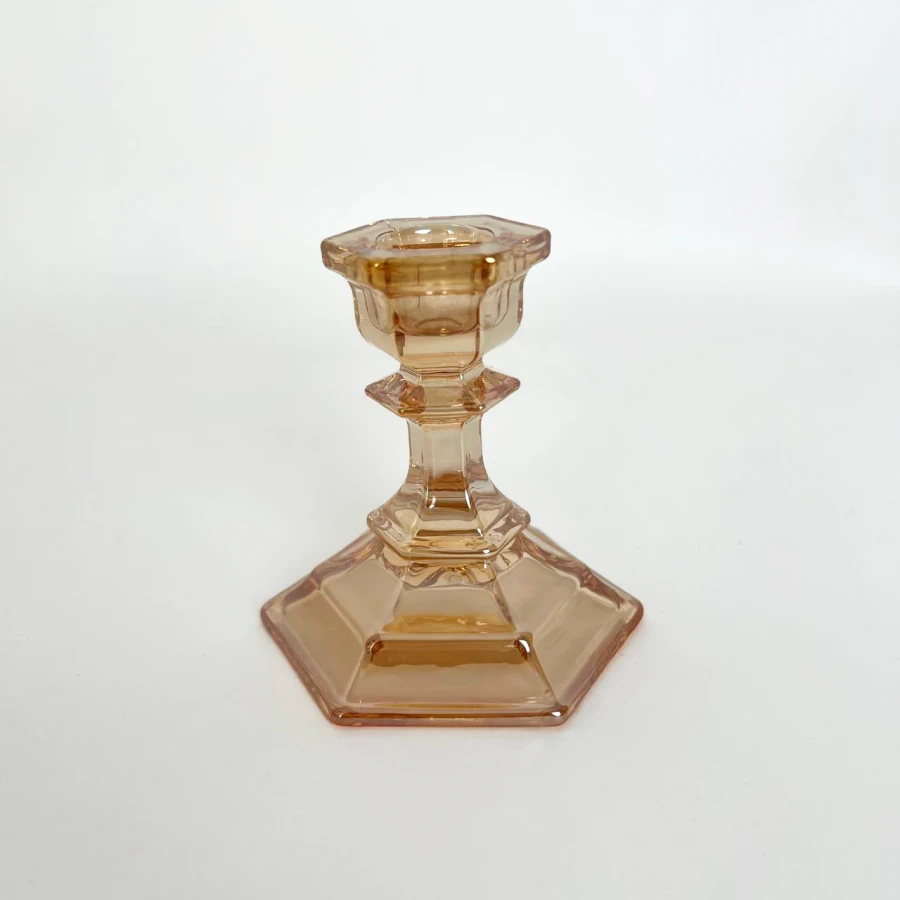 Підсвічник Golden Classic, 7 см, скло, золотистий