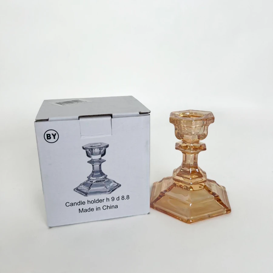 Підсвічник Golden Classic, 7 см, скло, золотистий