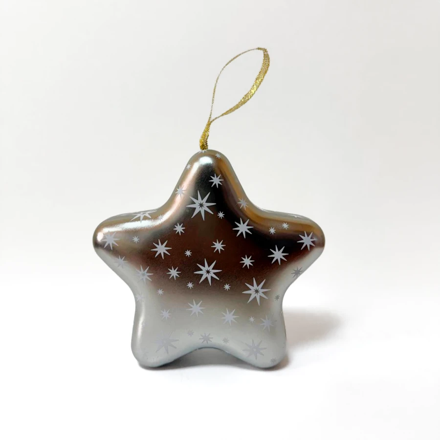 Подарункова металева коробка Star Light, срібна