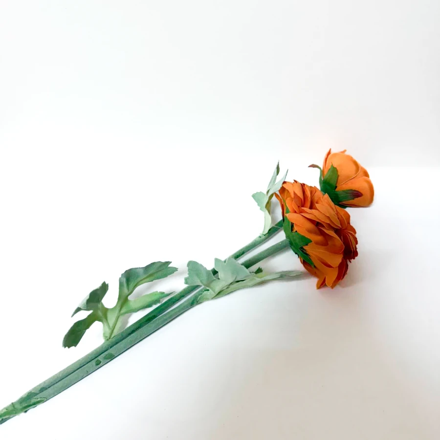 Штучна квітка Soft Peony, 50 см, помаранчева