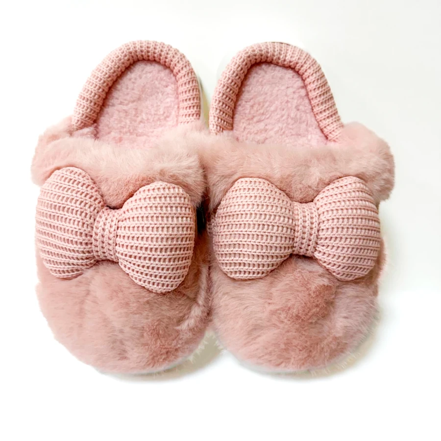 Дитячі домашні капці Cozy Bow, розмір 30–35, рожеві