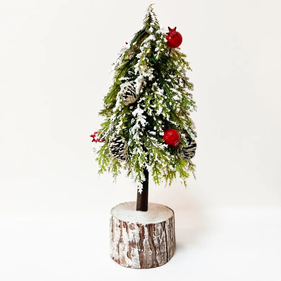 Декоративна ялинка Snowy Joy, 24 см, штучна хвоя, ПЕ