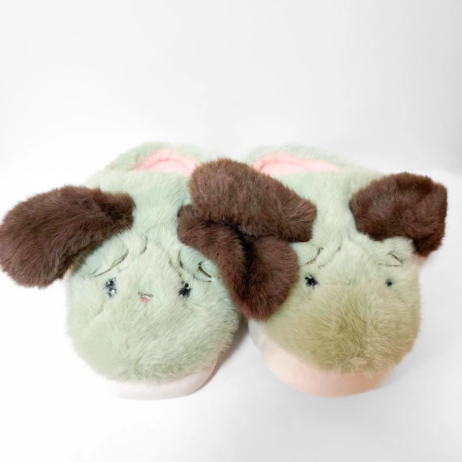 Дитячі капці Fluffy Ears, розмір 30–35, зелені