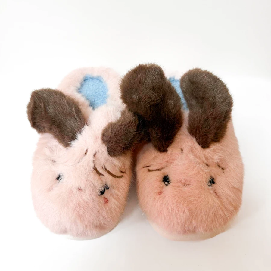Дитячі капці Fluffy Ears, розмір 30–35, рожеві