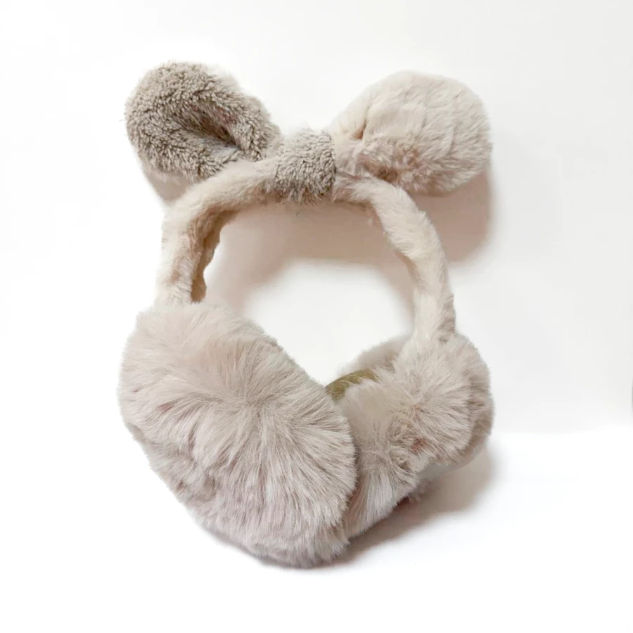 Дитячі навушники Welpy Fluffy Bow какао