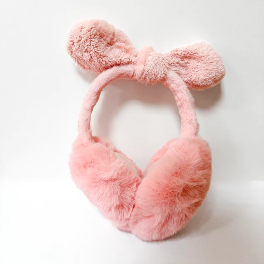 Дитячі навушники Welpy Fluffy Bow рожеві