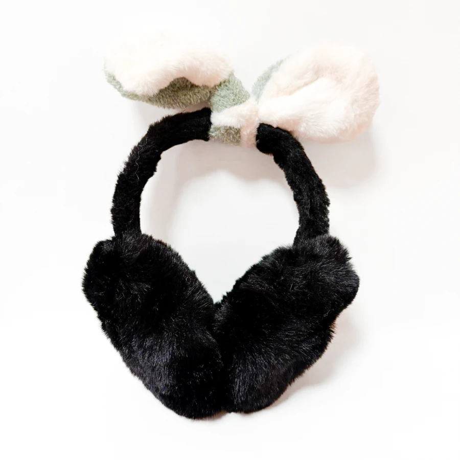 Дитячі навушники Welpy Fluffy Bow чорні