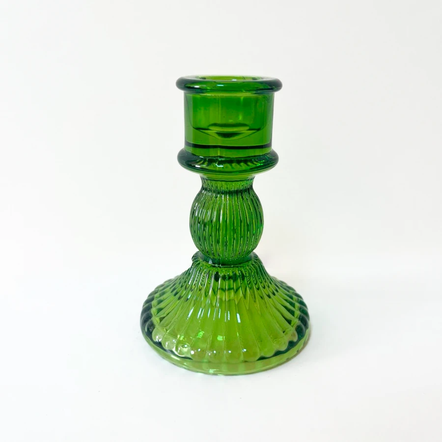 Підсвічник Olive Glow, 10,5 см, скляний, зелений