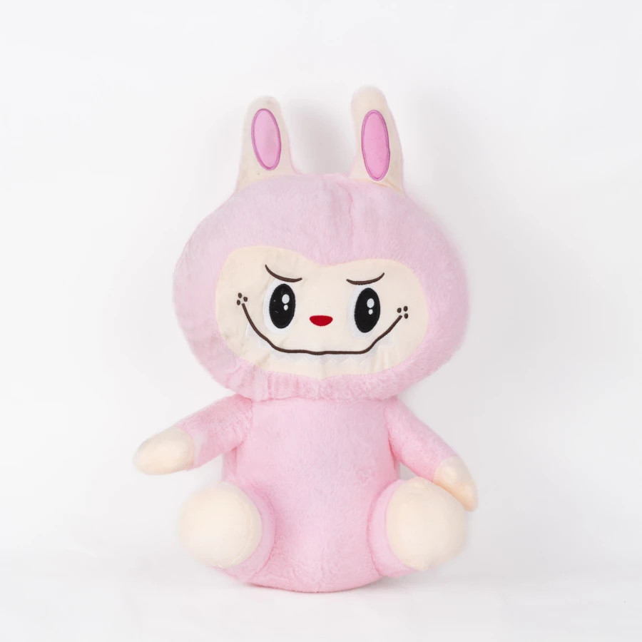 Labubu велика м’яка іграшка-сюрприз — Pink Cuddle Bunny Set