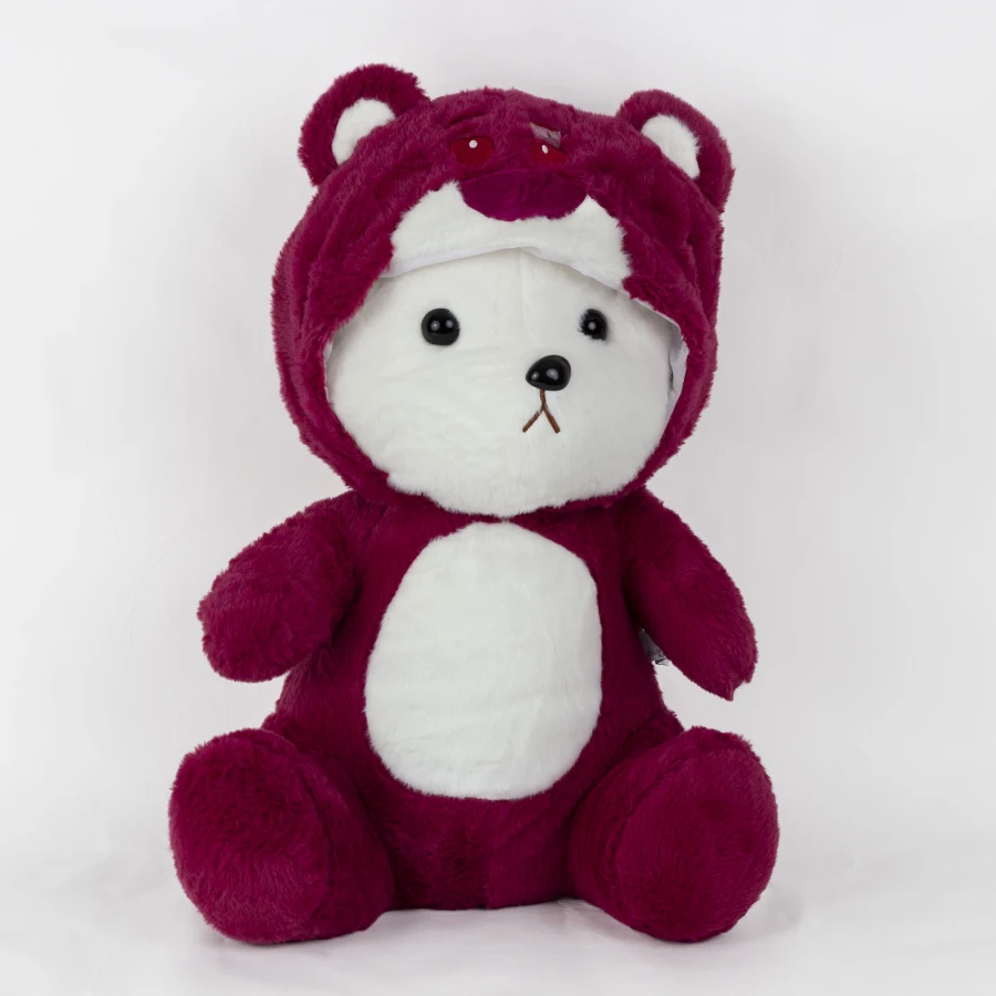 М'яка іграшка Ведмедик Тедді в костюмі Лотсо з пледом — Lotso Teddy Cozy Set