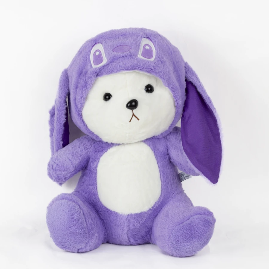 М'яка іграшка Ведмедик Тедді в костюмі Ангел з пледом — Angel Teddy Cozy Set