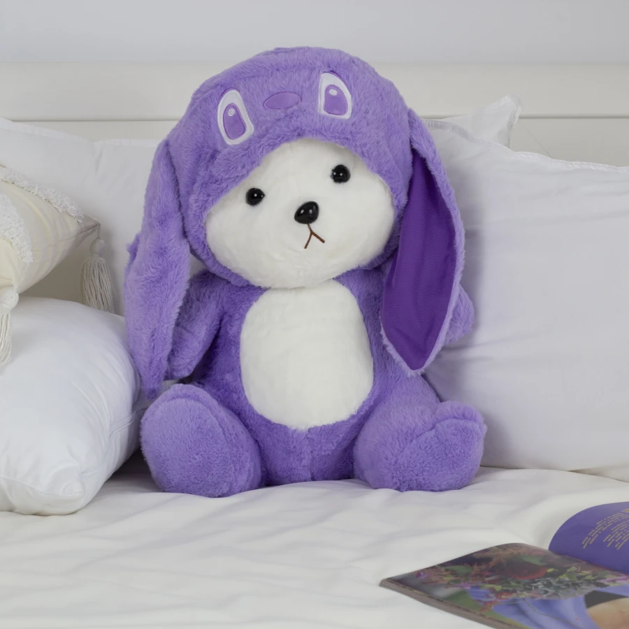 М'яка іграшка Ведмедик Тедді в костюмі Ангел з пледом — Angel Teddy Cozy Set