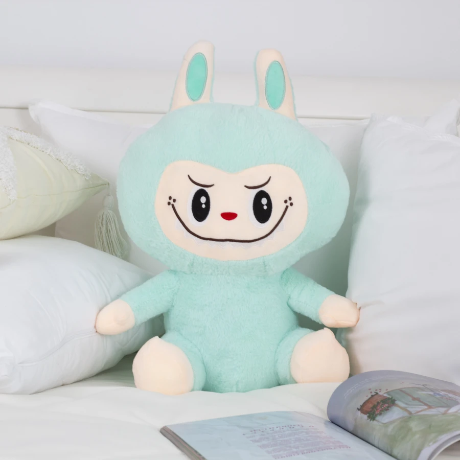 Labubu  м\'яка іграшка з пледом Plush Friend CozyMint