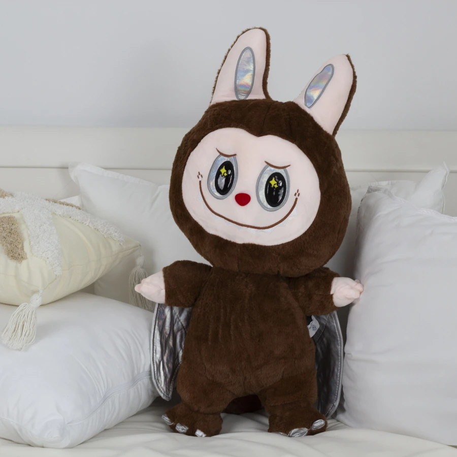 Подушка-іграшка LABUBU Brown Dragon з пледом — Brown Dragon Cozy Hug Set