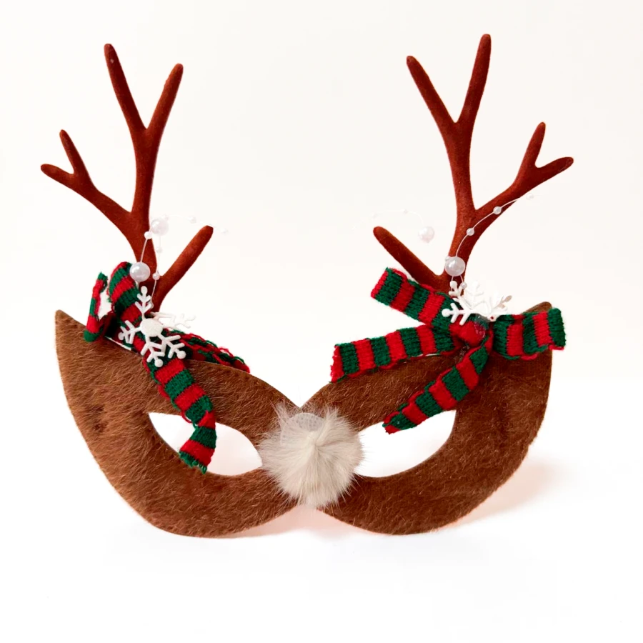 Різдвяні окуляри Rudolph Spirit, пластикові, коричневі, з декором