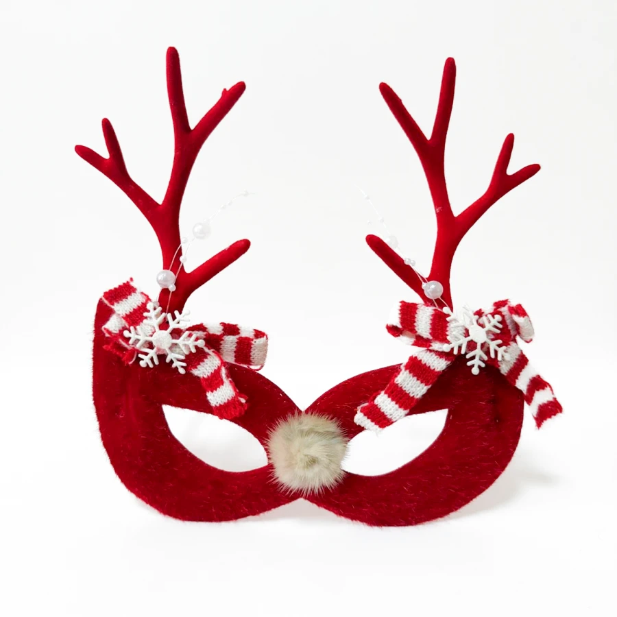 Різдвяні окуляри Rudolph Spirit, пластикові, червоні, з декором