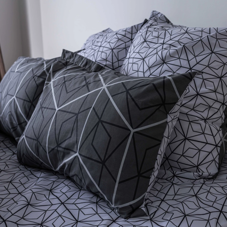 Комплект постільної білизни ТЕП Happy Sleep Quadro Star grey