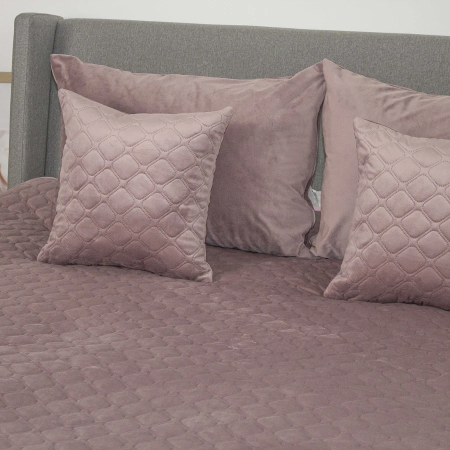 Покривало ТЕП "VELOUR" Elderberry/Ромб круглий