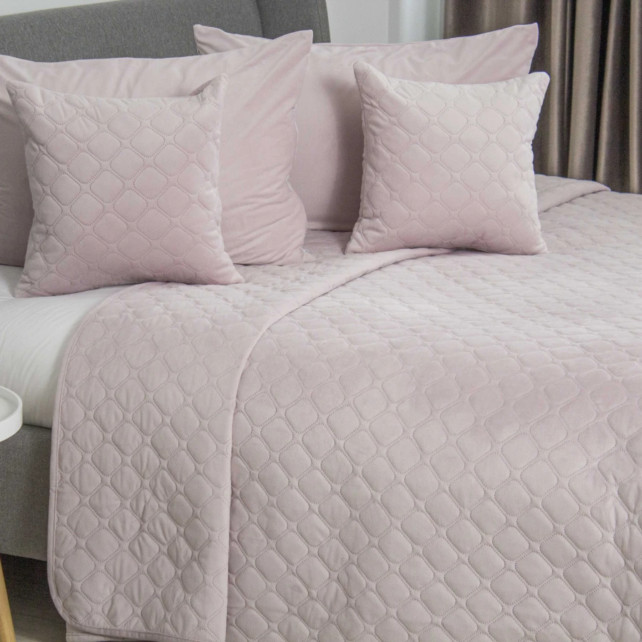 Покривало ТЕП "VELOUR" Lavender/Ромб круглий