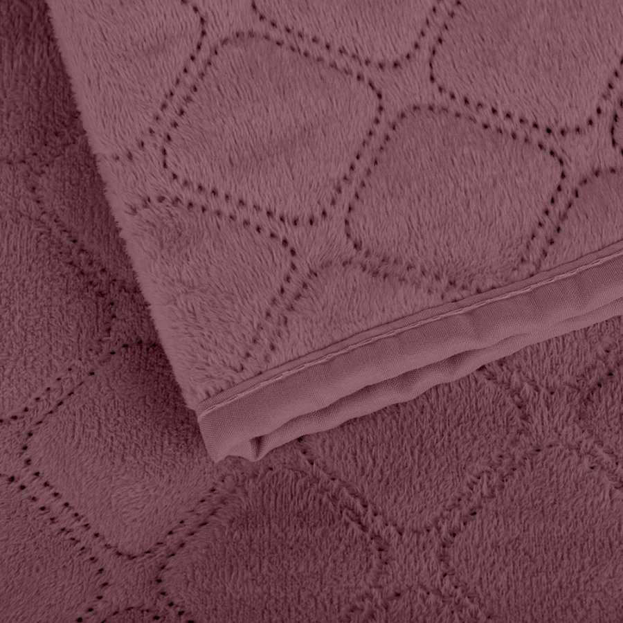 Покривало ТЕП "VELOUR" Mesa rose/Ромб круглий