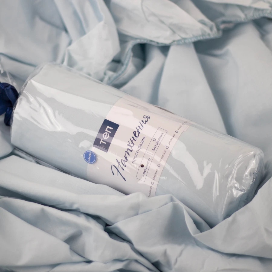 Простирадло НАТХНЕННЯ з резинкою Light Blue