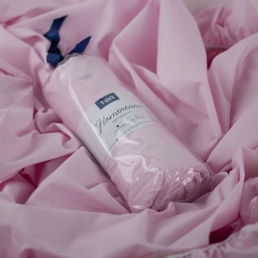 Простирадло НАТХНЕННЯ з резинкою Light Pink