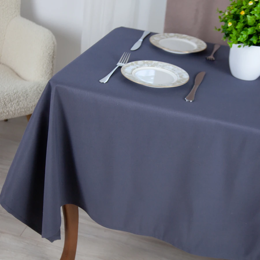 Скатертина "Aquastop" водовідштовхуюча Dark Gray