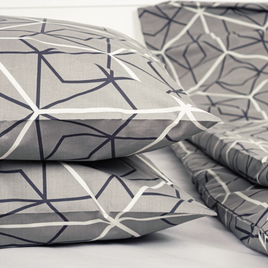 Комплект постільної білизни Welpy Terra & Bloom Grey Quadro