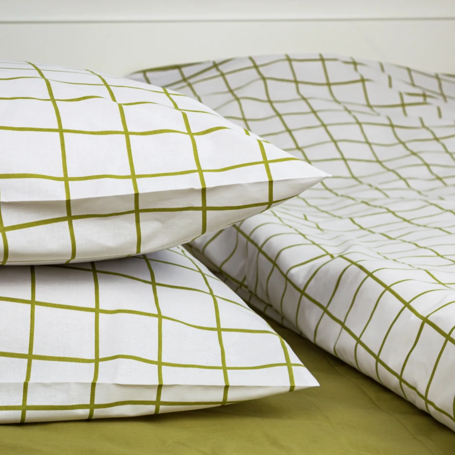 Комплект постільної білизни Welpy Terra & Bloom Olive Check